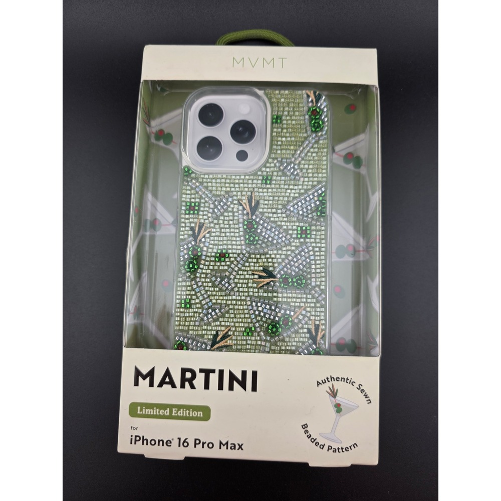 MVMT Martini Limited Edition Beaded Phone Case – iPhone 16 Pro Max – New